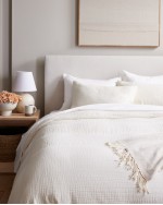 Organic Airy Gauze Duvet Cover Set - Undyed