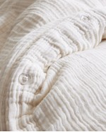 Organic Airy Gauze Duvet Cover Set - Undyed