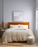 Organic Airy Gauze Duvet Cover - Dune