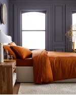 Bamboo Duvet Cover - Terracotta