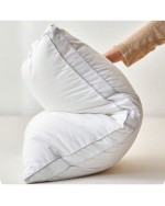 1pc Pillow Core Neck Protecting Sleep Pillow Comfortable Relief Bedding Pillow Suitable For Home Hotel Luxurious Enjoyment Bedroom Household Dormitory