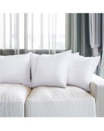 Throw Pillows Set Of 4 White 18 X 18 Inches Pillows For Sofa Bed And Couch Decorative Stuffer Pillows