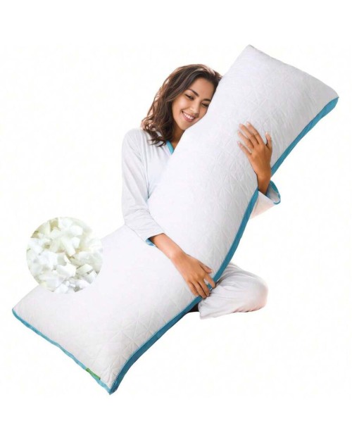 Memory Foam Body Pillow Full Body Pillows For Adults Sleeping Firm Long Body Pillow For Side Back Stomach Sleeper Pregnancy