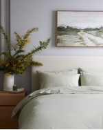 Classic Organic Percale Deluxe Bedding Bundle - Sage