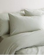 Classic Organic Percale Deluxe Bedding Bundle - Sage