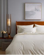 Classic Organic Percale Duvet Cover - Ivory