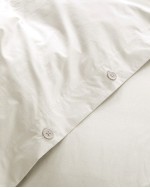 Classic Organic Percale Duvet Cover - Ivory