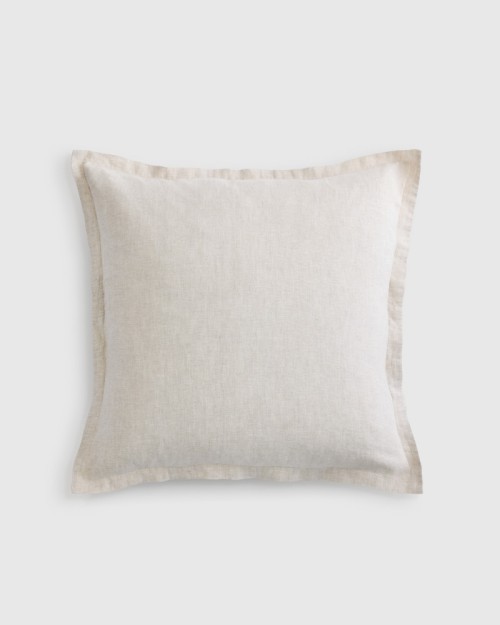 European Linen Euro Sham - Natural Chambray