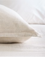 European Linen Euro Sham - Natural Chambray