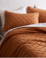 European Linen Dream Sham Set - Terracotta