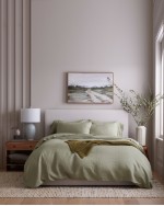 European Linen Duvet Deluxe Bundle - Willowleaf