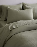 European Linen Duvet Deluxe Bundle - Willowleaf