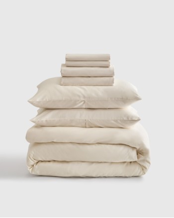 Luxury Organic Sateen Bedding Bundle - Ivory