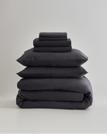 Luxury Organic Sateen Bedding Bundle - Graphite