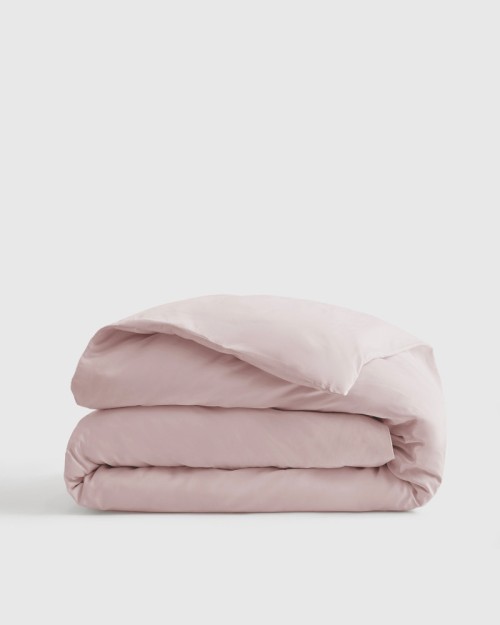 Luxury Organic Sateen Duvet Cover - Soft Blush