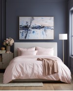 Luxury Organic Sateen Duvet Cover - Soft Blush